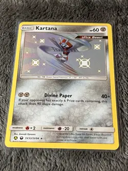 Pokemon Kartana - SV33/SV94 - Shiny Holo Rare NM-Mint Hidden Fates - Image 1
