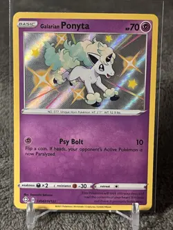 Galarian Ponyta SV047/SV122 Shiny Holo Rare Pokemon Shining Fates - MINT / NM - Image 1