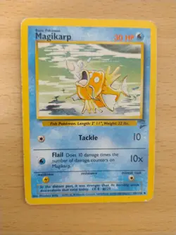 Pokemon Card: Magikarp 50/130 - Base Set 2 - Uncommon (MP) - Image 1