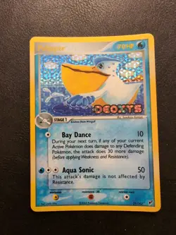 1x Pokemon Pelipper Reverse Holo Stamped Ex Deoxys 21/107 Very Light Play - Image 1
