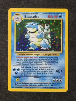 Blastoise 2/102 Base Set UNLIMITED Holo Rare Pokemon Card WOTC - Image 1