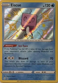 Eiscue SV035/SV122 Shiny Rare Shining Fates Shiny Vault Pokemon LP - Image 1