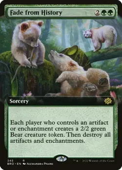 Fade from History - Foil Extended Art BRO LP MTG - Image 1