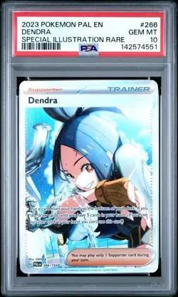 Dendra Trainer 2023 Pokemon Paldea Evolved 266/193 Sir PSA 10 Gem Mint TCG - Image 1