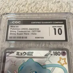 Pokemon Mew ex Shiny Super Rare Holo Sv4a 327/190 CGC 10 Japanese - Image 3