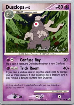 Dusclops #35/100 2010 World Championship Decks Non Holo Pokemon NM - Image 1