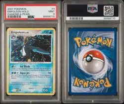 EMPOLEON 2007 POKEMON DIAMOND & PEARL HOLO 4/130 (HOLO BLEED) PSA 9 MINT - Image 3