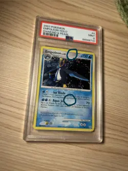 EMPOLEON 2007 POKEMON DIAMOND & PEARL HOLO 4/130 (HOLO BLEED) PSA 9 MINT - Image 4