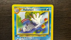POKEMON TCG NEO DISCOVERY 1ST EDITION POLIWHIRL 44/75 RARE NON HOLO LP MP ENG - Image 2