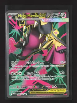 Pokemon ME01: Mega Evolution #162/132 Ultra Rare,Holo Mega Mawile ex - Image 1