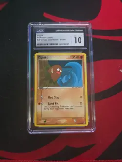 Diglett 50/100 Pokemon EX Crystal Guardians CGC 10 - Image 1