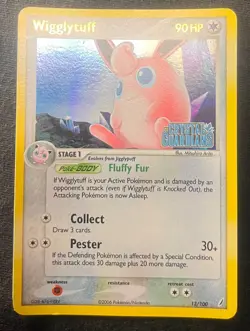 Pokemon TCG Ex Crystal Guardians WIGGLYTUFF No. 13/100 HOLO NM - Image 1