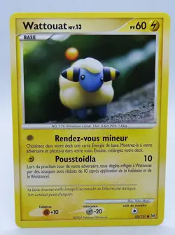 Carte Pokemon Wattouat 82/127 Platine Fr. 2009 comme neuve - Image 1