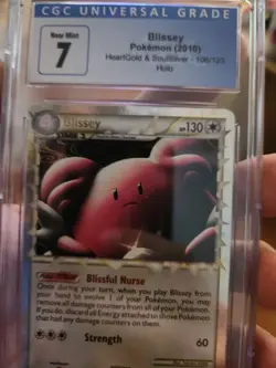 POKEMON TCG BLISSEY 106/123 HG&SS HOLO PSA CGC 7 NM/MINT!! - Image 1