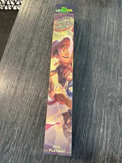 Disney Lorcana TCG Woody and Buzz Foil Neoprene Playmat 2026 - Image 1