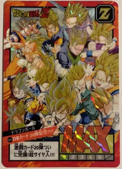 Carte Dragon Ball Z Super Battle Card Prism 987 DBZ CCG Carddass Sagas - Image 1