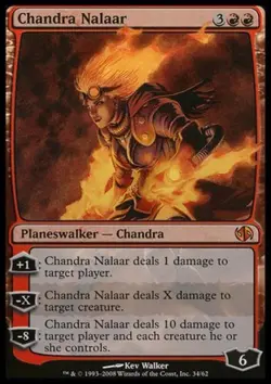 MTG English Chandra Nalaar NM Foil Duel Decks: Jace vs Chandra - Image 1