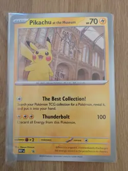 Pikachu At The Museum Jumbo Promo Card - Image 1