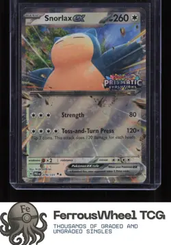 Snorlax ex (Prismatic Evolution Stamped) 076/131 - Misc. Cards & Products - (NM) - Image 1