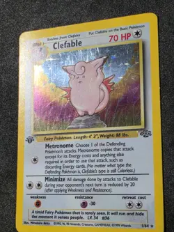 Clefable 1st Edition 1/64 Jungle Holo Rare Pokemon Card - Image 2
