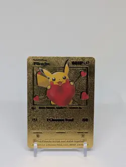 Pokemon🔥PIKACHU🔥GOLD FOIL Custom Card🔥I Choose You Valentines Day🔥238/191 - Image 1