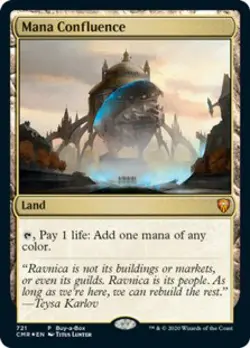 MTG magic cards 1x Mana Confluence buy-a-box promo Foil Commander Legends Unique - Image 1