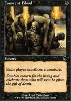 1 x Innocent Blood - Odyssey - Heavy Play - MTG - Image 1