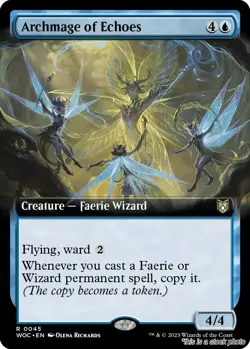 Archmage of Echoes (Extended Art) [WOC - 45] - NM TCG MTG - Image 1