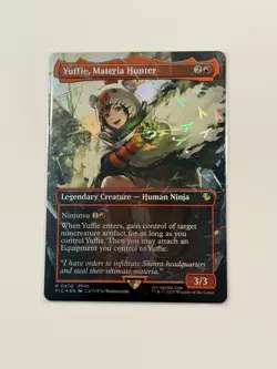 Yuffie, Materia Hunter (Borderless) (Chocobo Track Foil) Commander: Final... - Image 1