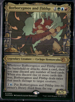 Borborygmos And Fblthp - 303 - Foil - MOM - NM - MTG Magic the Gathering - Image 1