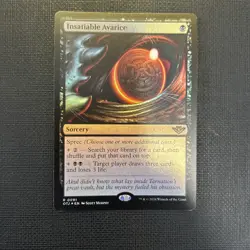 MTG Insatiable Avarice [Outlaws of Thunder Junction] Foil Near Mint Magic - Image 1