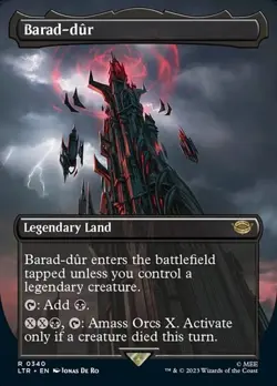 Barad-dÃ»r (#340) - Foil Extended Art LTR LP MTG - Image 1