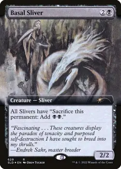 Basal Sliver - Foil Extended Art Secret Lair LP MTG - Image 1