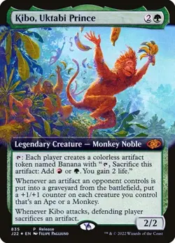 Kibo, Uktabi Prince - Foil Extended Art Promo J22 LP MTG - Image 1