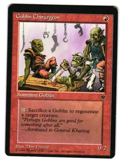 Goblin Chirurgeon (Frazier) Common Fallen Empires Magic: The Gathering LP - Image 1