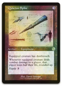 Quietus Spike (Schematic) #109 (Foil) (NM) Brothers' War BRR Magic MTG - Image 1