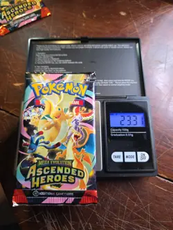 VERY HEAVY! 23.31 Pokemon TCG Ascended Heroes Booster Pack (SEALED) GOD PACKU! - Image 1
