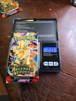 VERY HEAVY! 23.31 Pokemon TCG Ascended Heroes Booster Pack (SEALED) GOD PACKU! - Image 3