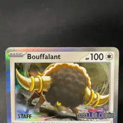 Bouffalant Pokemon Stellar Crown Staff Promo #136 - Image 3