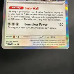 Bouffalant Pokemon Stellar Crown Staff Promo #136 - Image 4