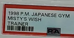 Pokemon PSA 7 Misty's Wish Trainer Japanese Gym 1 Heroes, Regular - Image 3