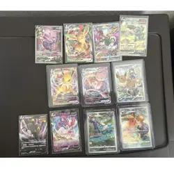 Pokemon TCG Foil V/VMAX Card Lot 11 Chinese Eevee Evolutions Strike Types - Image 1