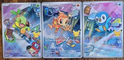 Pokemon First Partner Collection Promos Piplup 042, Turtwig 040, Chimchar 041 NM - Image 1