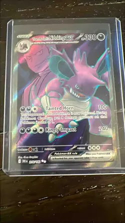2025 Pokemon Destined Rivals Team Rocket's Nidoking ex #216/182 - Image 1