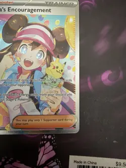 Pokemon Rosa's Encouragement Trainer-Supporter Full Art Holo POR 123/088 Card - Image 5