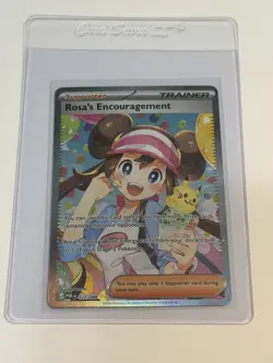 Pokemon TCG Rosa's Encouragement Full Art Special Illustration Rare 123/088 - Image 1