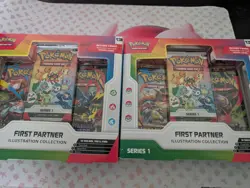 2x Pokemon TCG First Partner Illustration Collection Series 1. New Sealed - Image 1