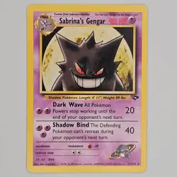 Pokemon Vintage Sabrina's Gengar Gym Challenge Rare 29/132 - Image 1