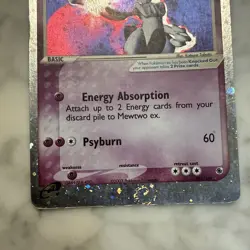2003 POKEMON EX RUBY & SAPPHIRE #101 MEWTWO EX-HOLO - Image 5
