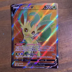 Leafeon V 166/203 Ultra Rare Evolving Skies Pokemon Mint/NM - Image 1